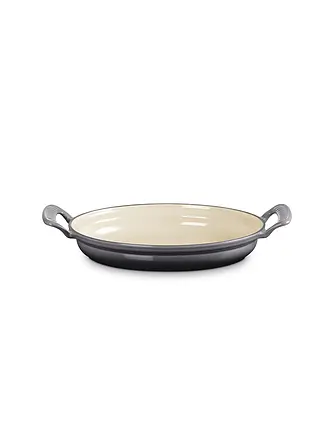 LE CREUSET | Pfanne oval MODERN HERITAGE 28cm Kirschrot | grau